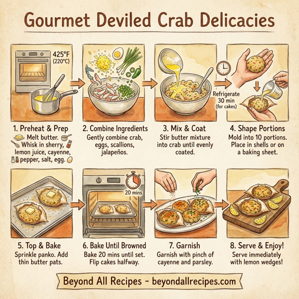 Gourmet Deviled Crab Delicacies instructions