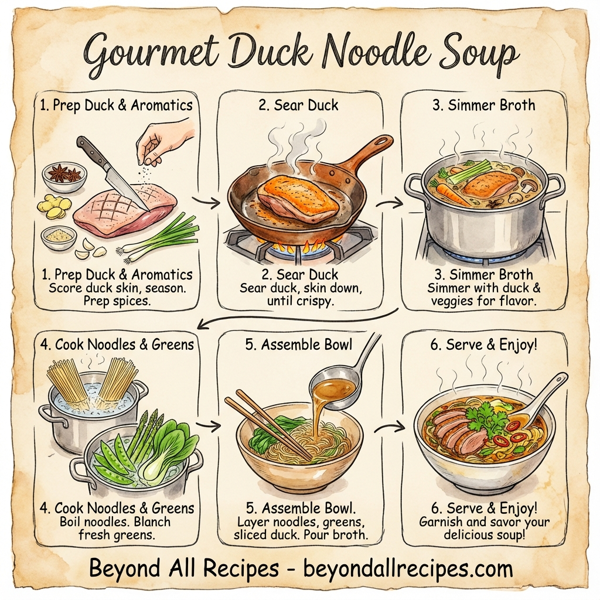 Gourmet Duck Noodle Soup instructions