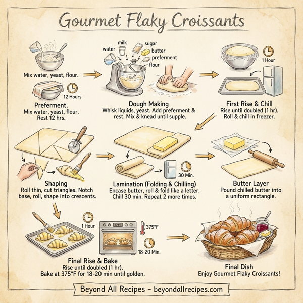 Gourmet Flaky Croissants instructions
