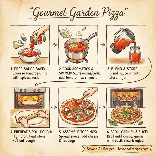 Gourmet Garden Pizza instructions