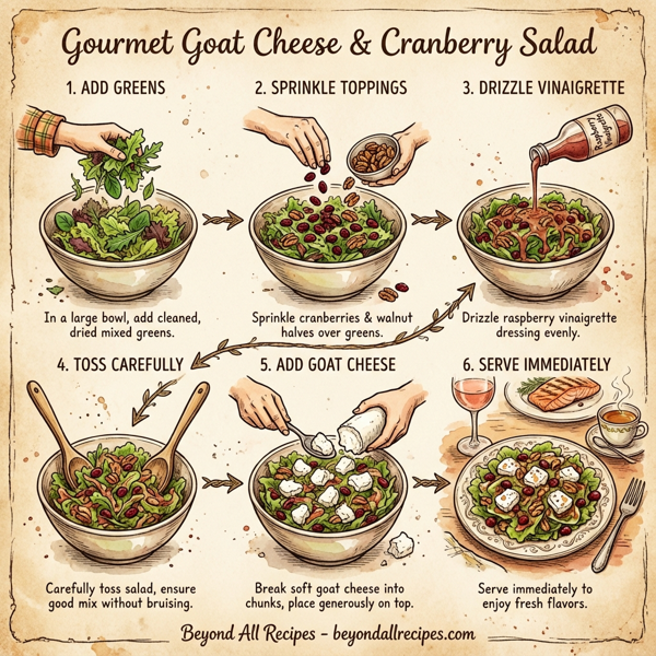 Gourmet Goat Cheese & Cranberry Salad instructions