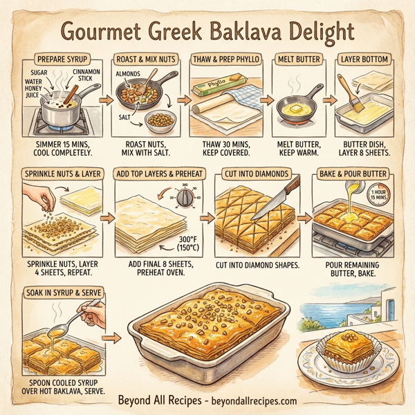 Gourmet Greek Baklava Delight instructions