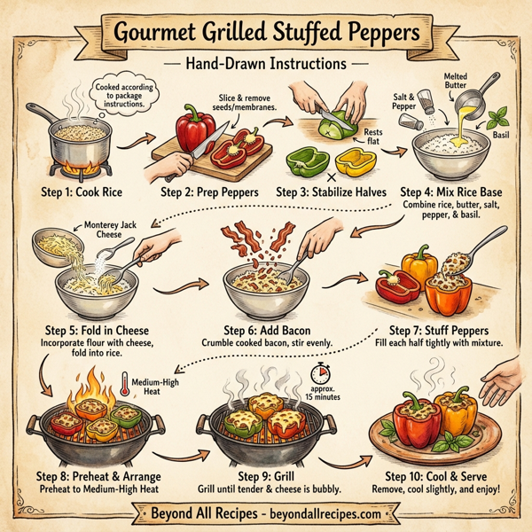 Gourmet Grilled Stuffed Peppers instructions