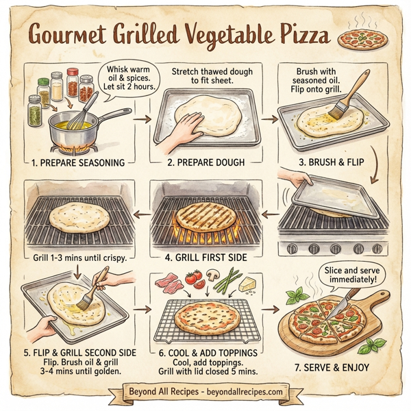 Gourmet Grilled Vegetable Pizza instructions