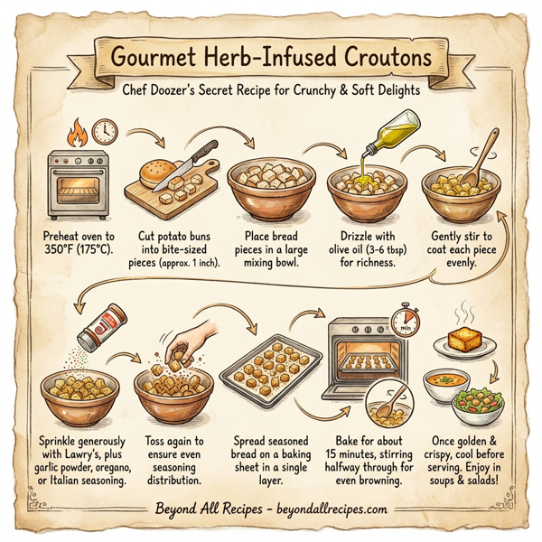 Gourmet Herb-Infused Croutons instructions