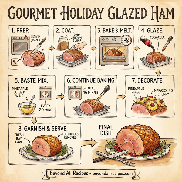 Gourmet Holiday Glazed Ham instructions