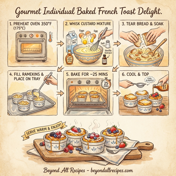 Gourmet Individual Baked French Toast Delight instructions