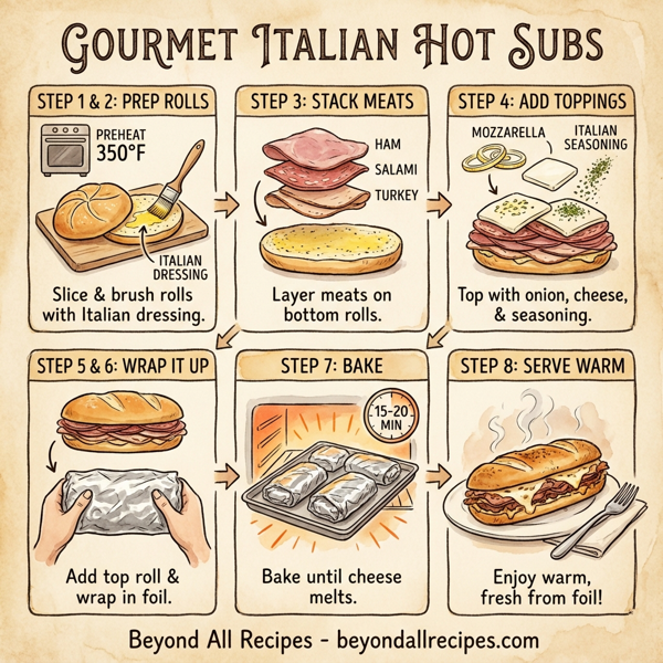 Gourmet Italian Hot Subs instructions
