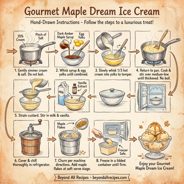 Gourmet Maple Dream Ice Cream instructions
