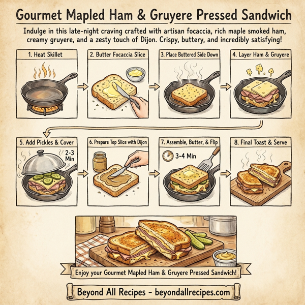 Gourmet Mapled Ham & Gruyere Pressed Sandwich instructions