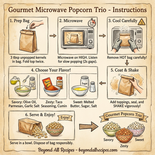 Gourmet Microwave Popcorn Trio instructions