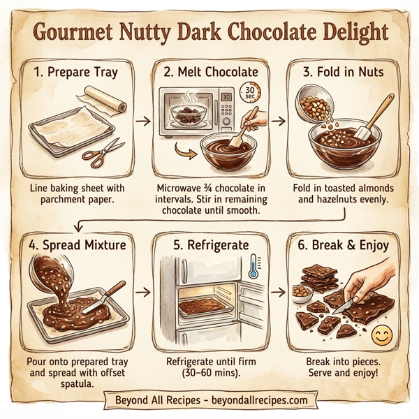 Gourmet Nutty Dark Chocolate Delight instructions