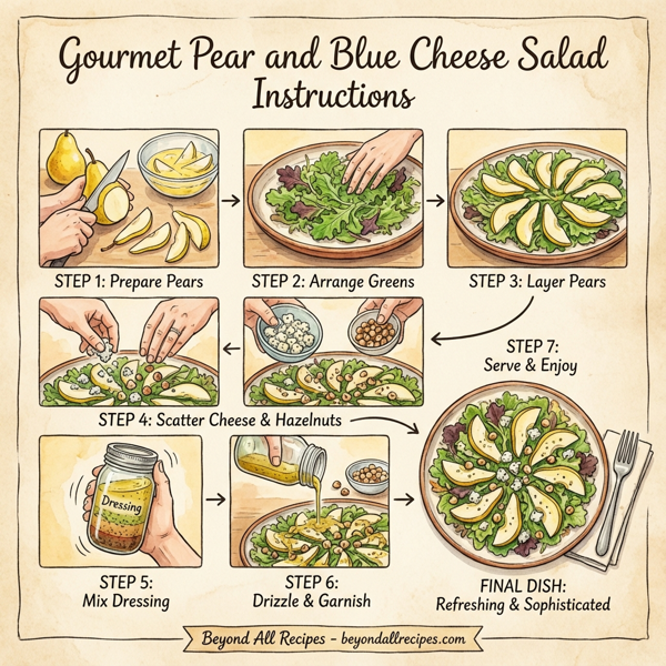 Gourmet Pear and Blue Cheese Salad instructions