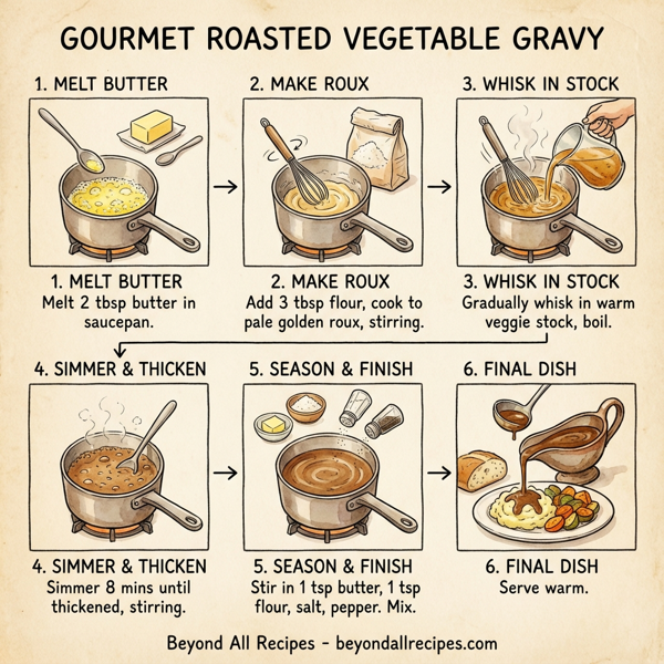 Gourmet Roasted Vegetable Gravy instructions