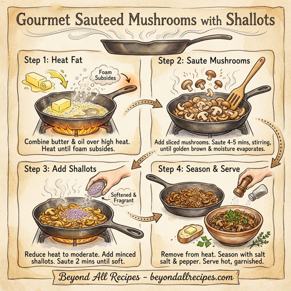 Gourmet Sauteed Mushrooms with Shallots instructions