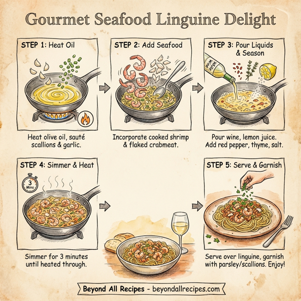 Gourmet Seafood Linguine Delight instructions