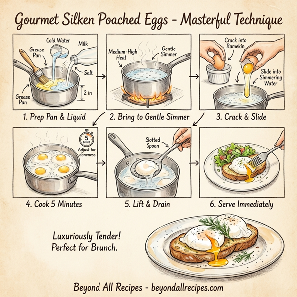 Gourmet Silken Poached Eggs instructions