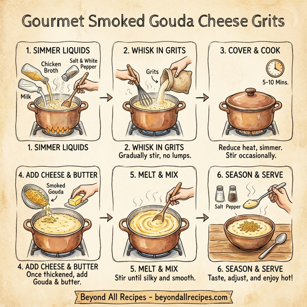 Gourmet Smoked Gouda Cheese Grits instructions