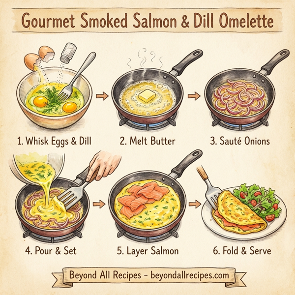 Gourmet Smoked Salmon & Dill Omelette instructions
