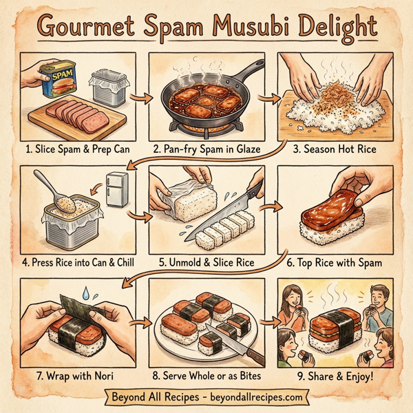 Gourmet Spam Musubi Delight instructions