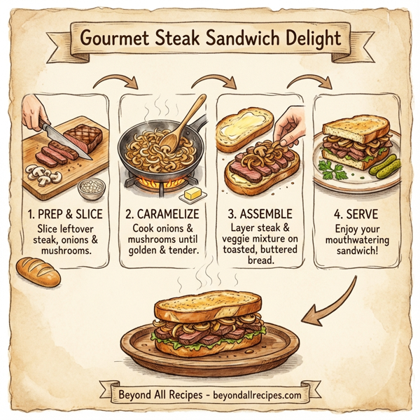 Gourmet Steak Sandwich Delight instructions