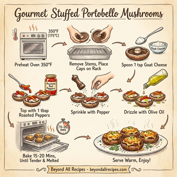 Gourmet Stuffed Portobello Mushrooms instructions