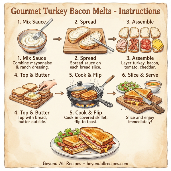 Gourmet Turkey Bacon Melts instructions