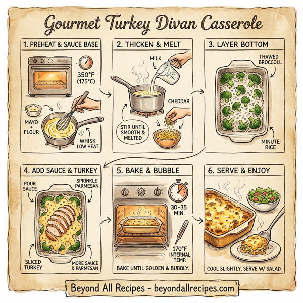 Gourmet Turkey Divan Casserole instructions