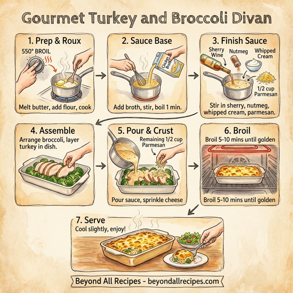 Gourmet Turkey and Broccoli Divan instructions