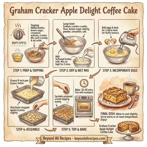 Graham Cracker Apple Delight Coffee Cake instructions