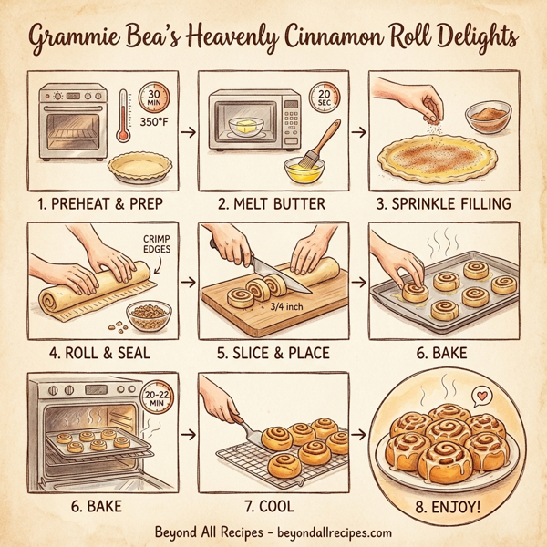 Grammie Bea's Heavenly Cinnamon Roll Delights instructions