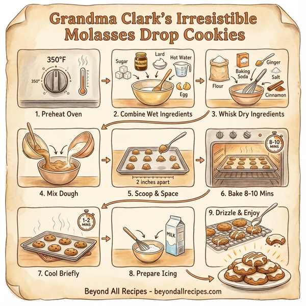 Grandma Clark's Irresistible Molasses Drop Cookies instructions