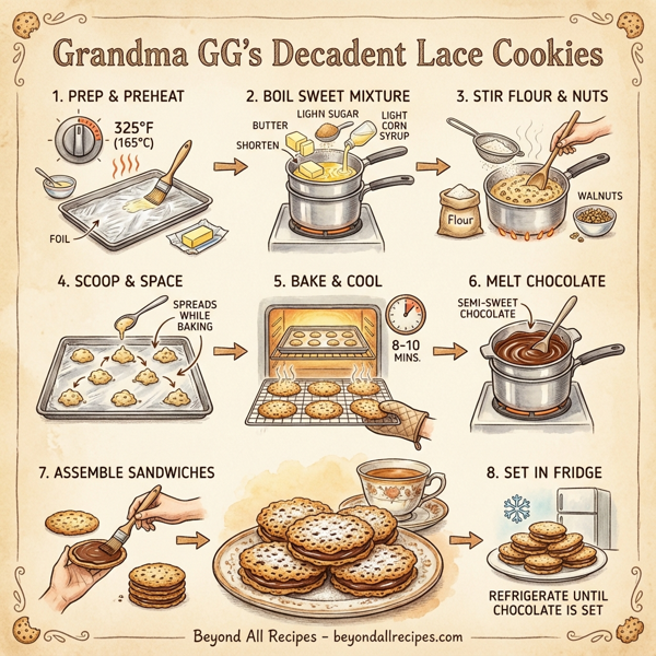 Grandma GG's Decadent Lace Cookies instructions