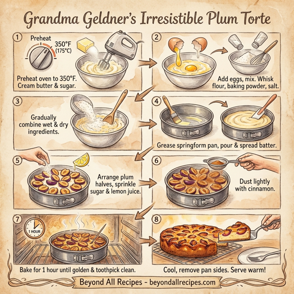 Grandma Geldner's Irresistible Plum Torte instructions
