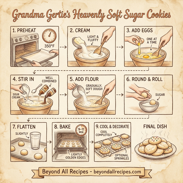 Grandma Gertie's Heavenly Soft Sugar Cookies instructions