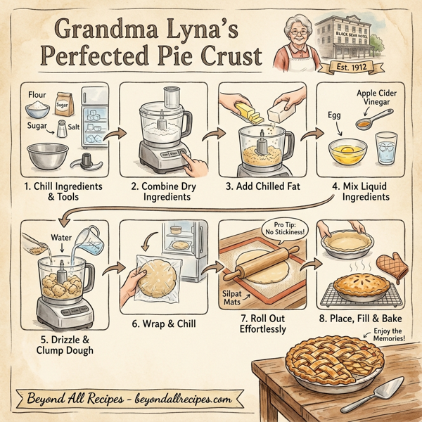Grandma Lyna's Perfected Pie Crust instructions