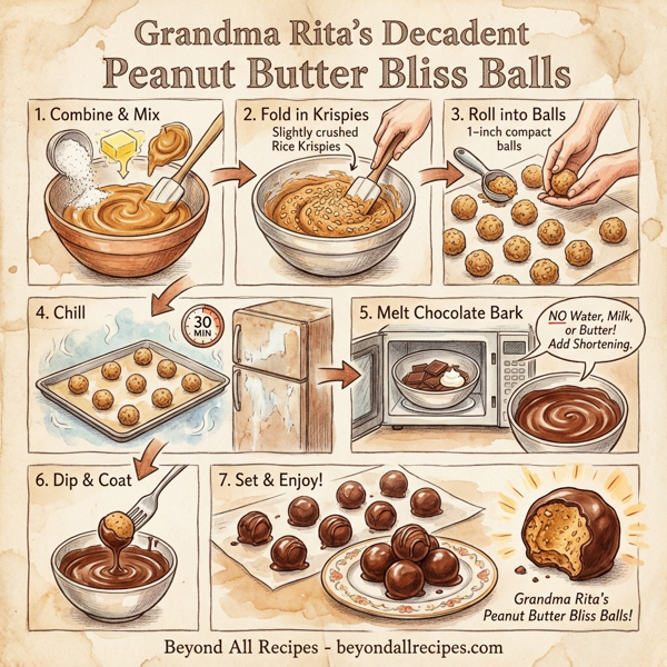 Grandma Rita's Decadent Peanut Butter Bliss Balls instructions