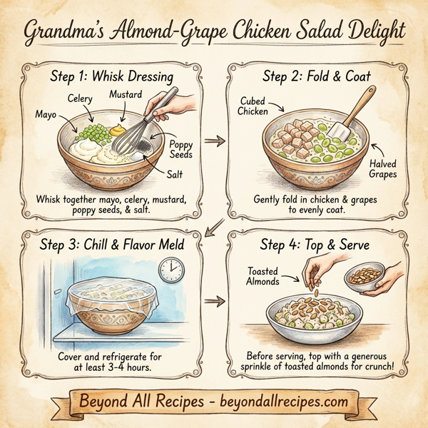 Grandma's Almond-Grape Chicken Salad Delight instructions