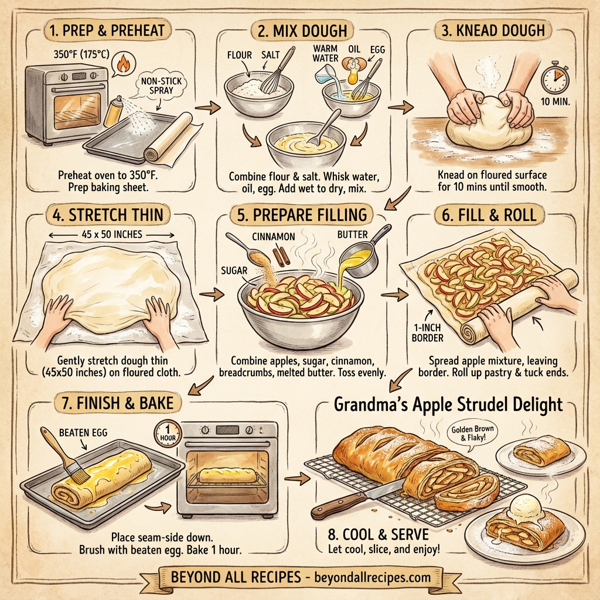 Grandma's Apple Strudel Delight instructions