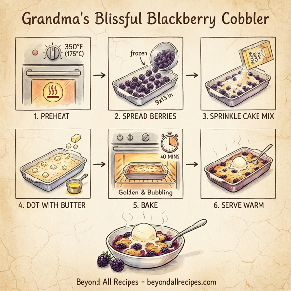 Grandma's Blissful Blackberry Cobbler instructions