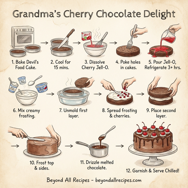 Grandma's Cherry Chocolate Delight instructions