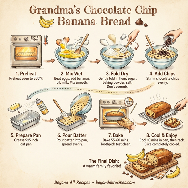 Grandma's Chocolate Chip Banana Bread instructions