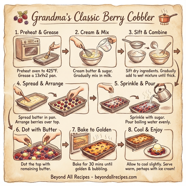 Grandma's Classic Berry Cobbler instructions