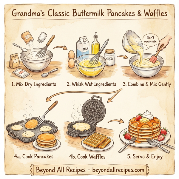 Grandma's Classic Buttermilk Pancakes & Waffles instructions