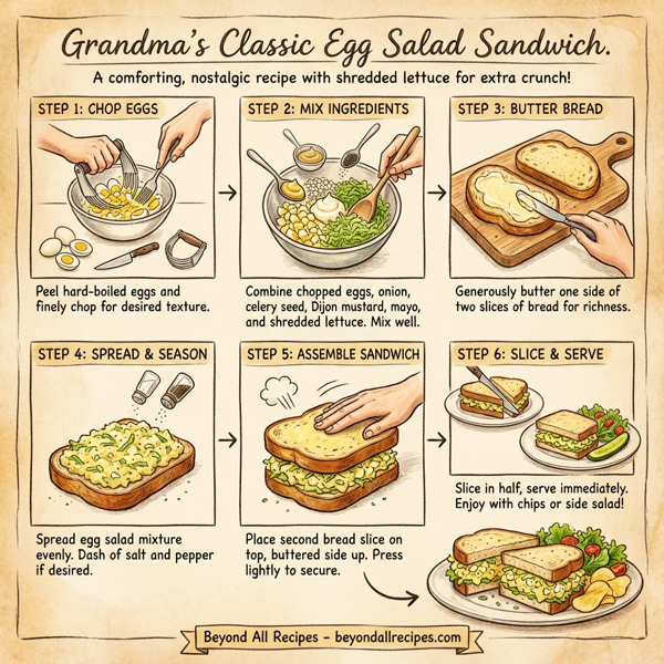 Grandma's Classic Egg Salad Sandwich instructions