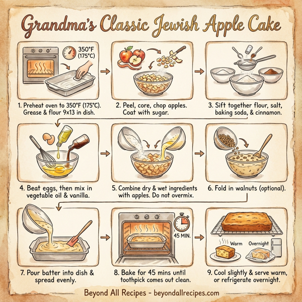 Grandma's Classic Jewish Apple Cake instructions