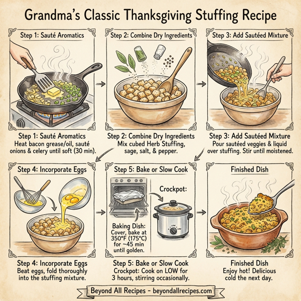Grandma's Classic Thanksgiving Stuffing instructions