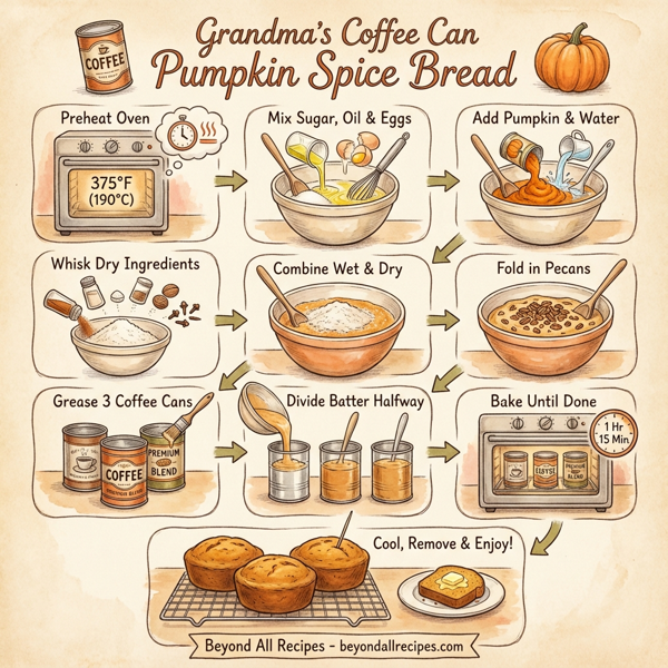 Grandma's Coffee Can Pumpkin Spice Bread instructions