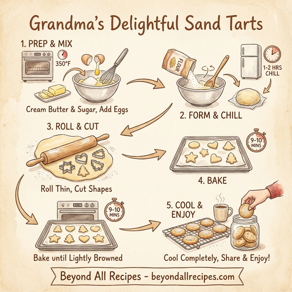 Grandma's Delightful Sand Tarts instructions