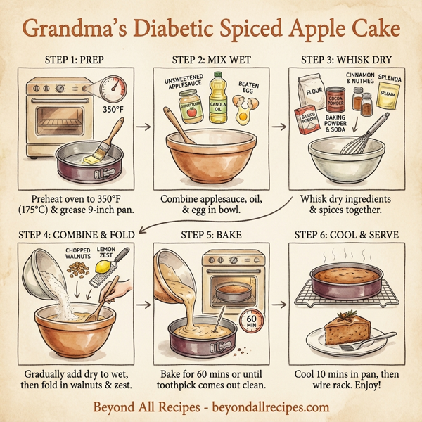 Grandma's Diabetic Spiced Apple Cake instructions